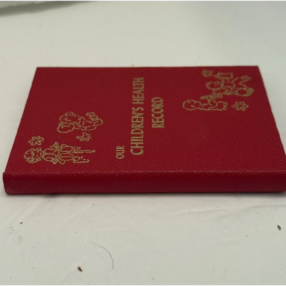 Vintage Our Children's Health Record (Log Book) Red‎ Hardcover-1961